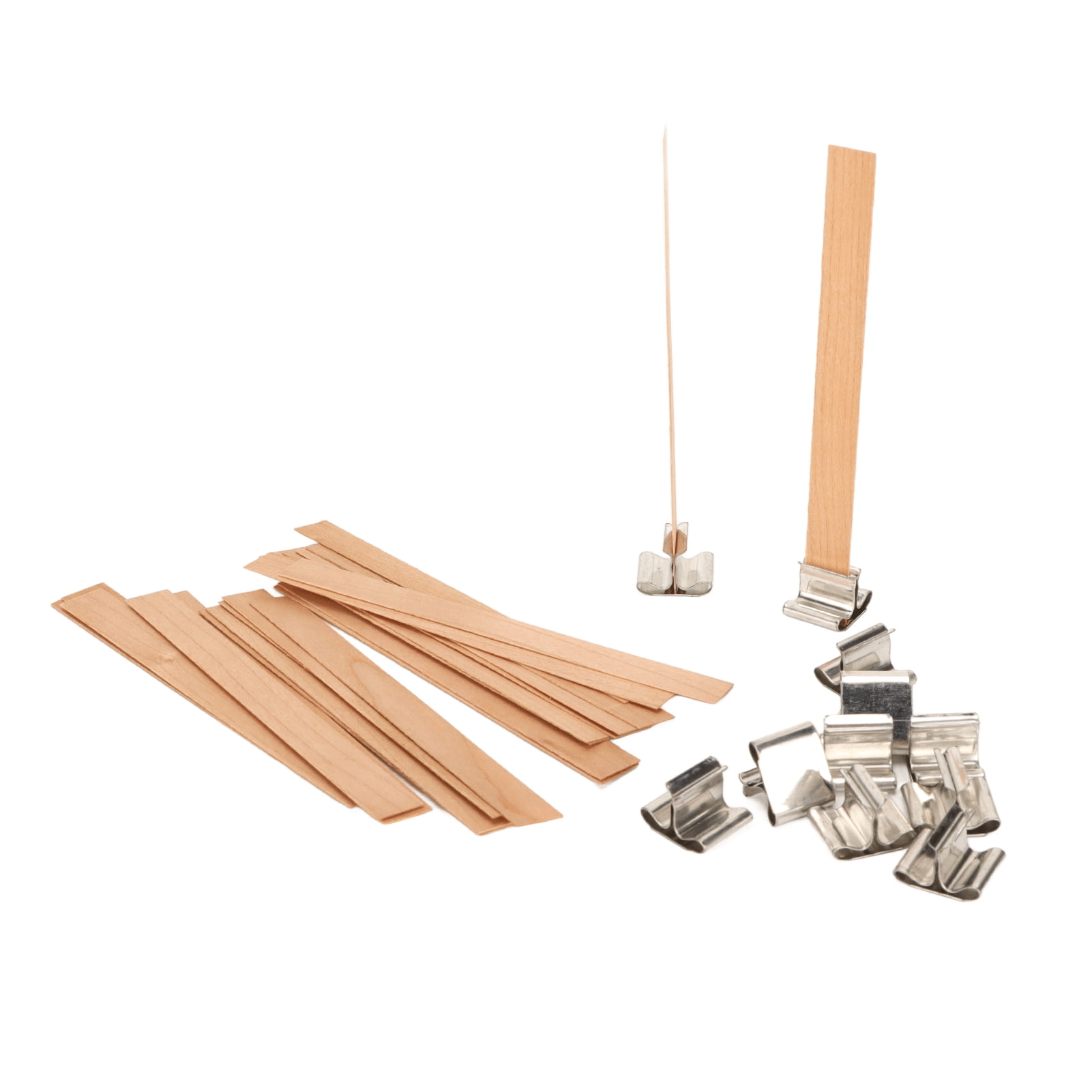 Wood Candle Wicks, Smokeless Wooden Candle Wicks 33 Pcs For Candle Making Craft EasyOptionXY LLC
