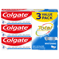Colgate Total Whitening Toothpaste; Mint; 3 Pack; 5.1 oz Tubes EasyOptionXY LLC