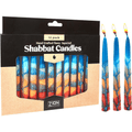 Zion J udaica Artistic S habbat Candles 5.5 Inch Tall Hand Crafted 12 Pack for Weddings, Anniversary, Holidays, Celebration, Home D¨¦cor Mother Day Gift Valentines Candle Burns 2.5 Hours Dusk Reflection EasyOptionXY LLC