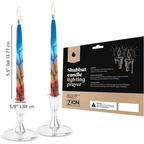 Zion J udaica Artistic S habbat Candles 5.5 Inch Tall Hand Crafted 12 Pack for Weddings, Anniversary, Holidays, Celebration, Home D¨¦cor Mother Day Gift Valentines Candle Burns 2.5 Hours Dusk Reflection EasyOptionXY LLC