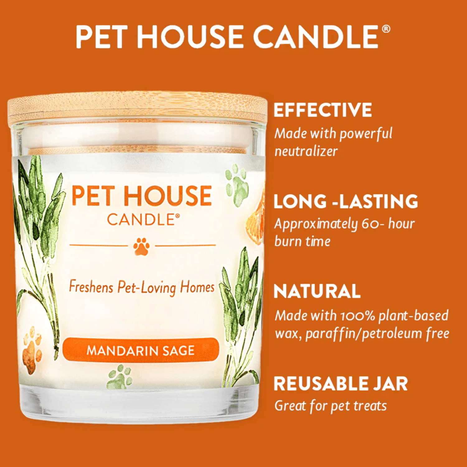 Mandarin Sage Candle EasyOptionXY LLC
