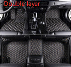 Fully Surrounded Car Leather Floor Mat Pad All Weather Protection Pi-Mart
