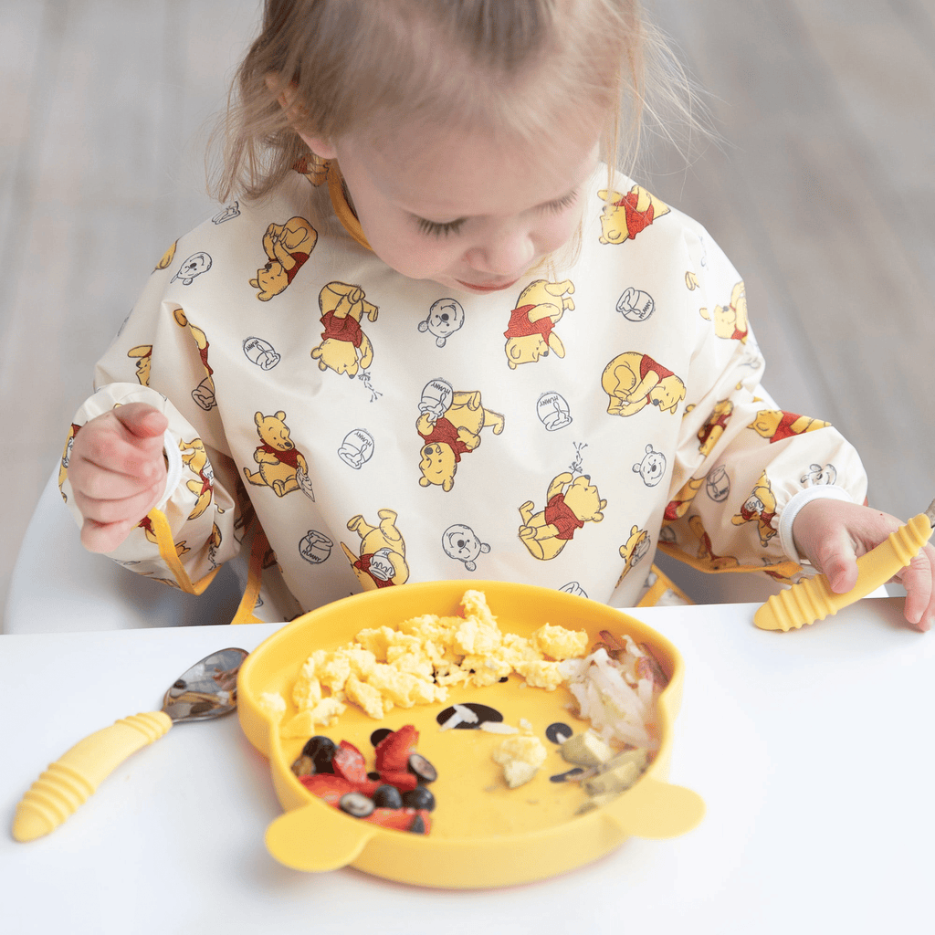 Bumkins Toddler Fork and Spoon Set, Stainless Steel & Silicone for 18 Mos+ (Pineapple) EasyOptionXY LLC