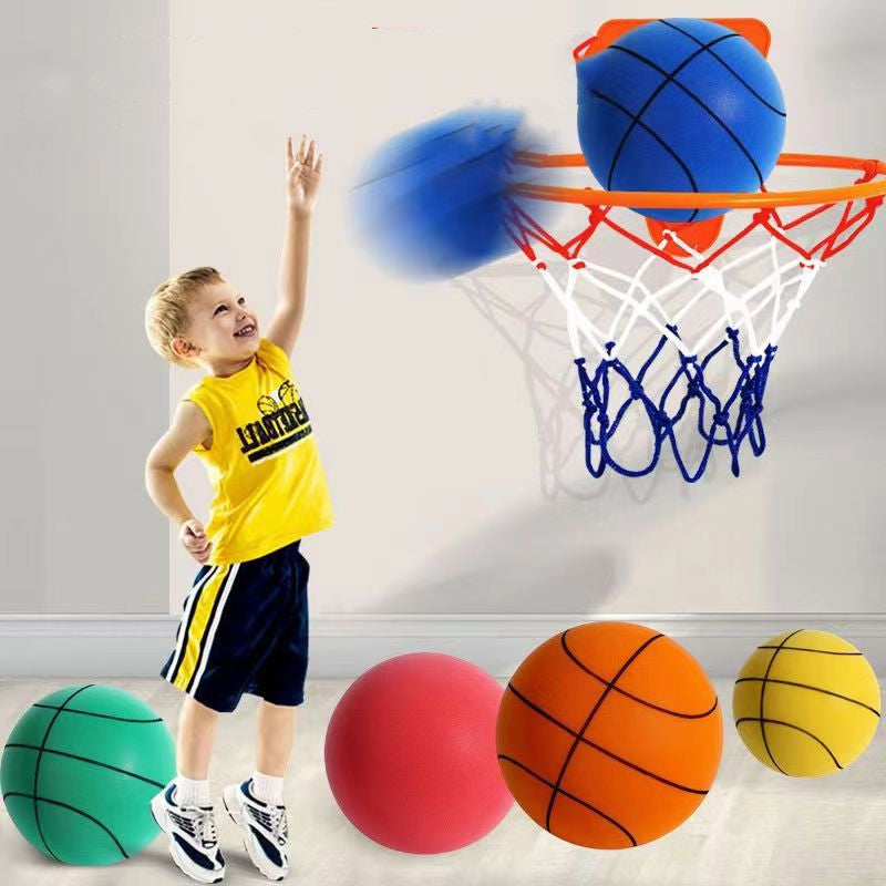 Silent High Density Foam Sports Ball Indoor Mute Basketball Soft Elastic Ball Children Sports Toy Games Pi-Mart