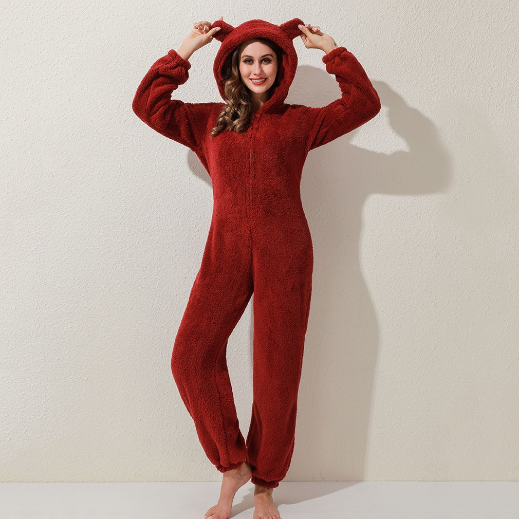 Thickened plush hoodie Pi-Mart