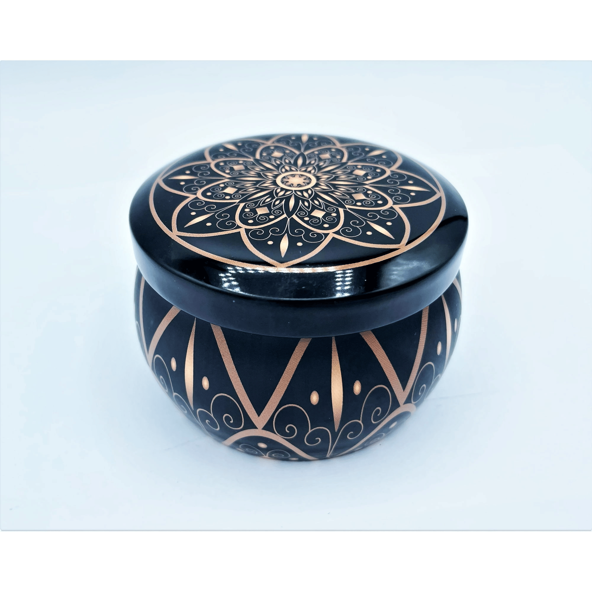 Soy Wax Candle in Tin Jar Bergamot White Tea Handmade in USA Natural and Safe by Relaxcation 6 oz