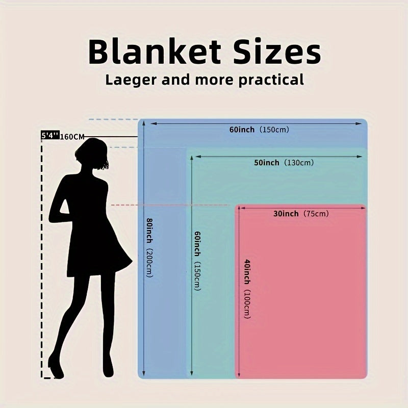 1pc Fish Pattern Blanket, Soft And Comfortable, Warm And Comfortable Flannel Blanket, For School Dormitory Office Lunch Break, Outdoor Travel Camping Lootquake LLC