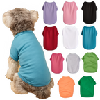 Breathable Dog T-shirt Solid Comfortable Thin Vest for Yorkshire Terrier Cute Summer Pet Clothes Dog Vest Pet Supplies Pi-Mart