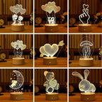 3D Table Night Lamp - SJB-DIAMOND ELITES
