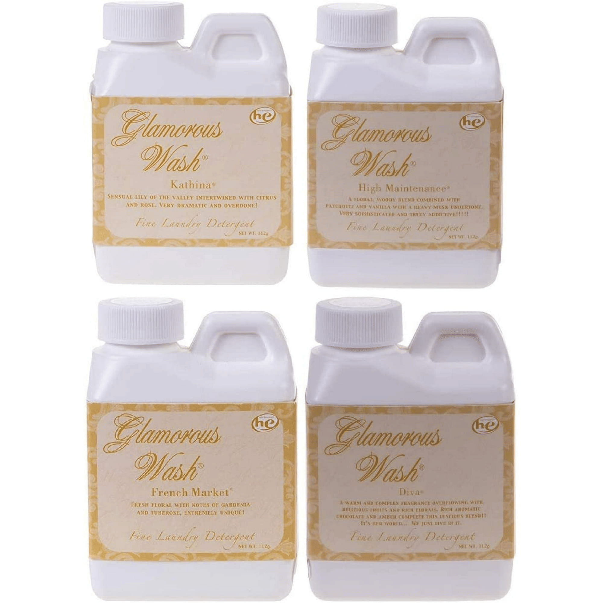 Tyler Candle Company 4 oz Wash Gift Pack - Diva,High Maint, Kathina and French Market Pack of 3