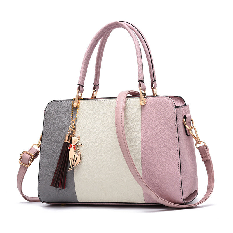 Contrasting color handbag Pi-Mart