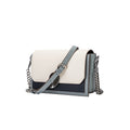 Genuine leather small crossbody bag  multi pockets contrast tone SHOMICOBOUTIQUE