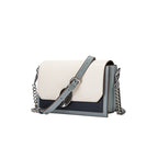 Genuine leather small crossbody bag  multi pockets contrast tone SHOMICOBOUTIQUE