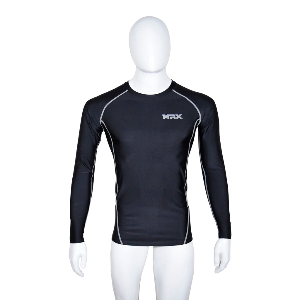 MRX Men's Compression Shirts Athletic Gym Workout Rash Guard Base Layer Short & Long Sleeve Top - SJB-DIAMOND ELITES