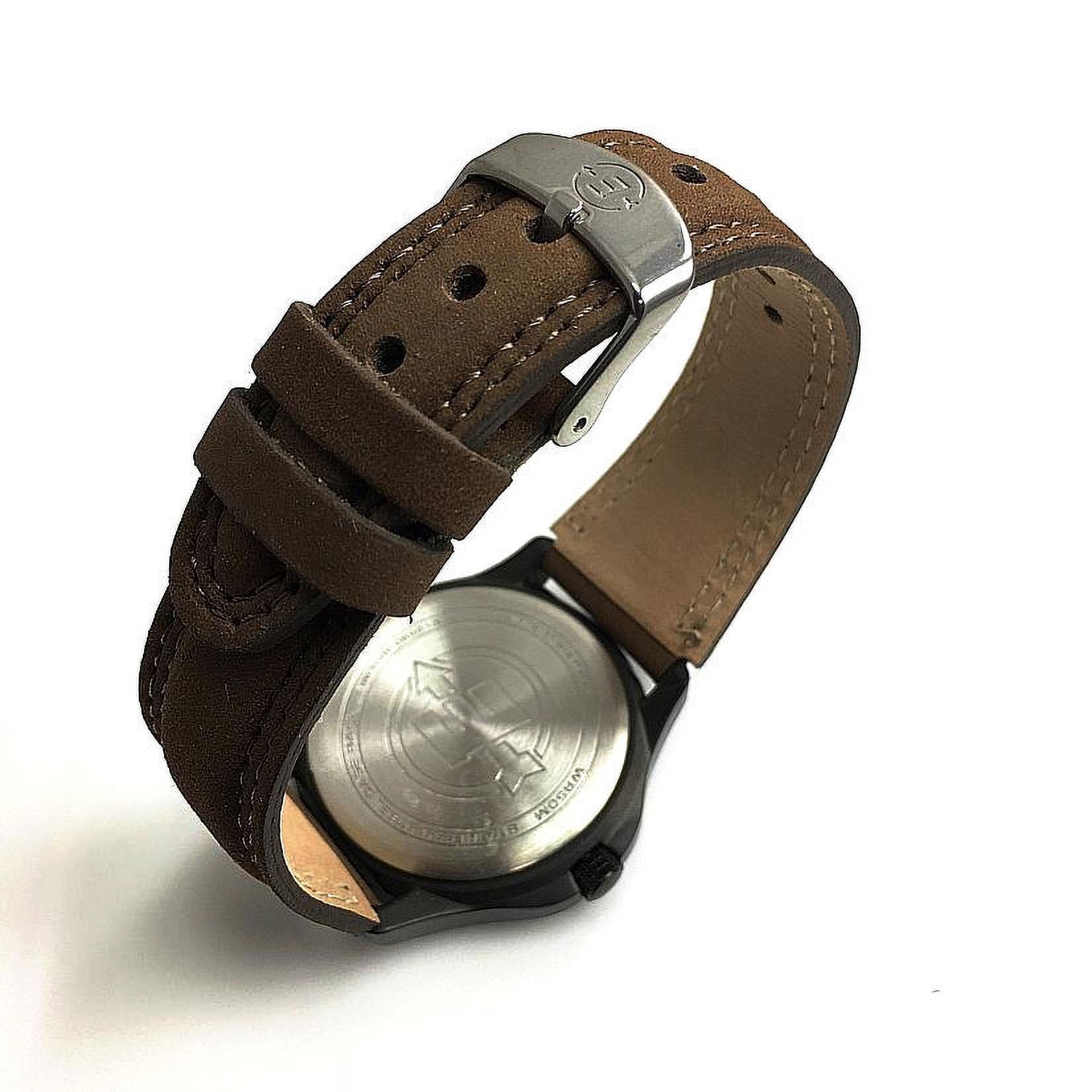 Timex Men's Expedition Metal Field Brown/Olive 40mm Outdoor Watch, Leather Strap EasyOptionXY LLC