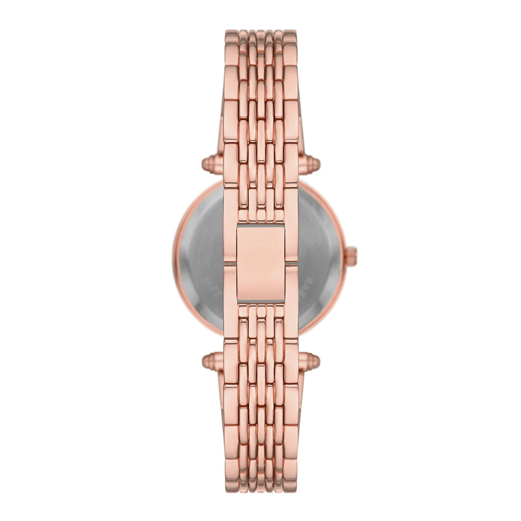 Time & Tru Women's Wristwatch Set: Rose Gold Tone T-Bar Watch and Bracelet Set Crystal Accents (FMDXTT046) EasyOptionXY LLC