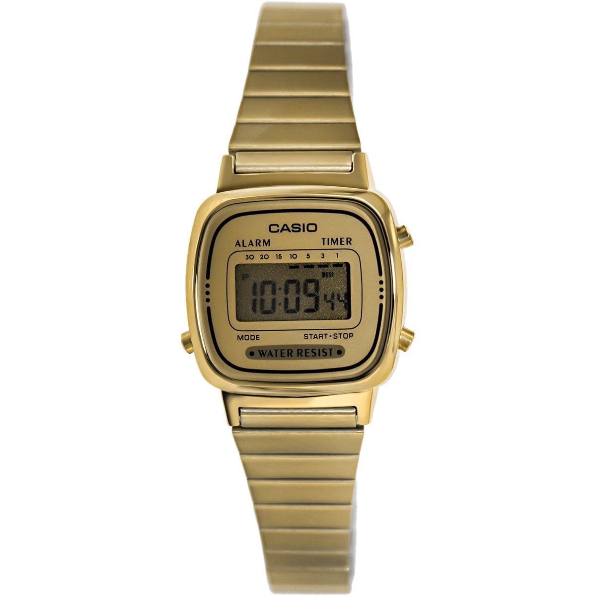 Casio Women's Gold Tone Stainless Steel Digital Watch Quartz Mineral Crystal LA-670WG-9D EasyOptionXY LLC