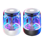 Portable Speakers Bluetooth Column Wireless Bluetooth Speaker Powerful Bass Radio with Variable Color LED Light Pi-Mart