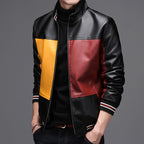Leather men's casual jacket Pi-Mart