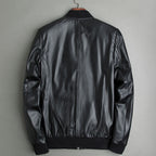 Sheepskin leather jacket motorcycle Pi-Mart