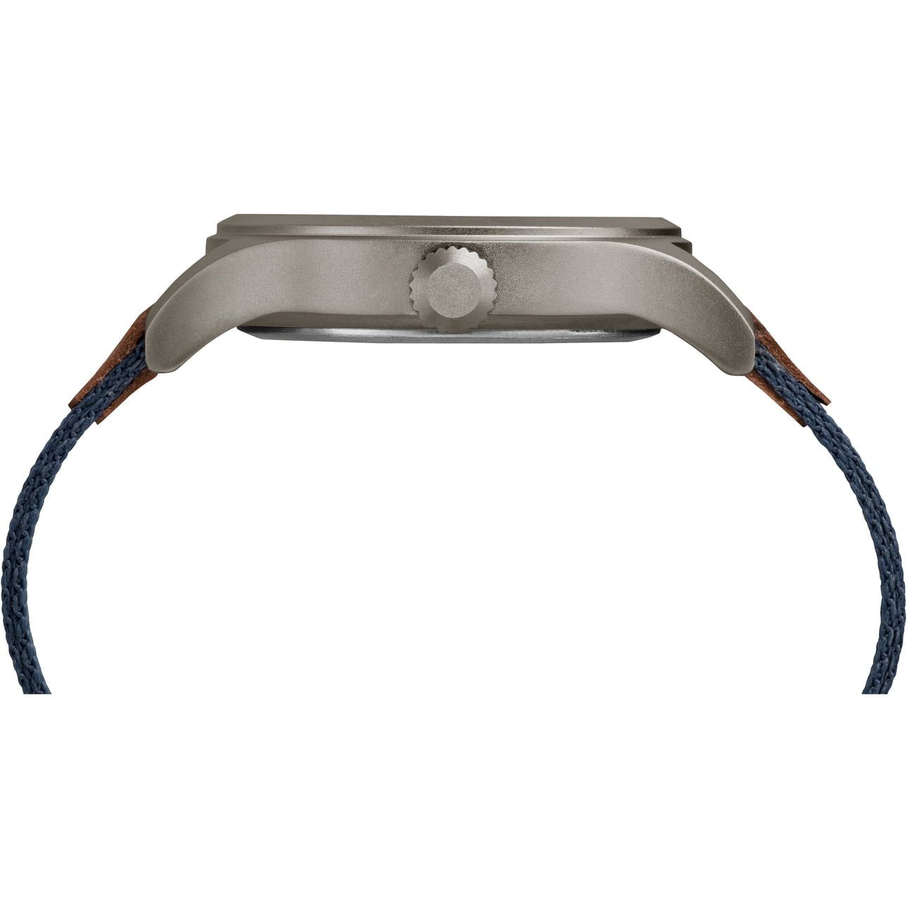 Timex Men's Expedition Scout 40mm Watch ¨C Gray Case Blue Dial with Blue & Brown Fabric & Leather Strap EasyOptionXY LLC