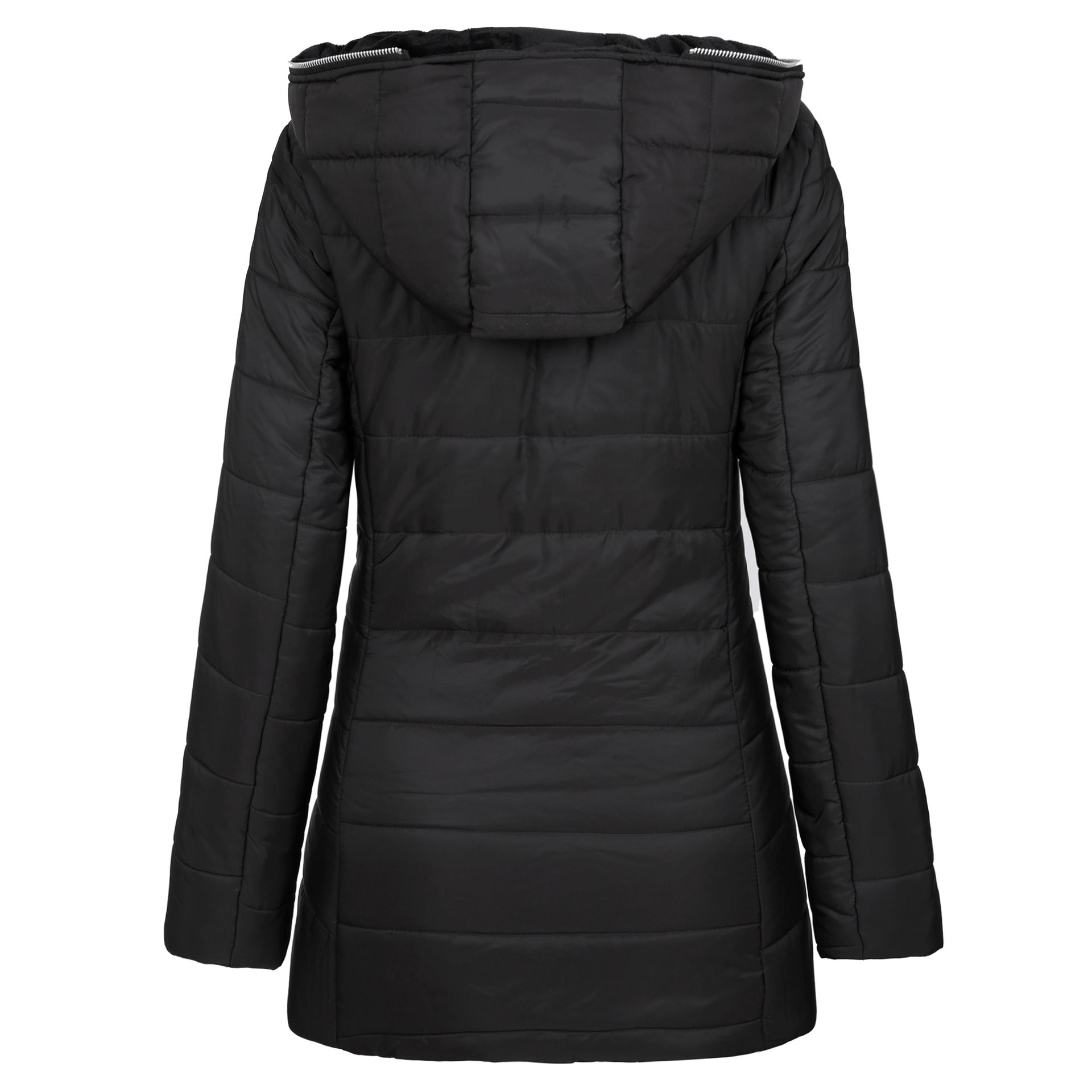 Hooded long-sleeved warm and velvet cotton jacket Pi-Mart