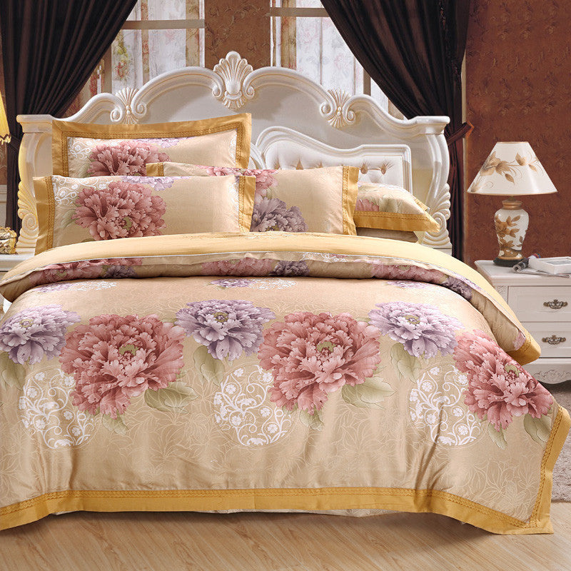 Pure cotton jacquard four-piece bedding Pi-Mart