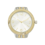Time and Tru Women's Two Tone Round Bracelet Watch with Fluted Bezel EasyOptionXY LLC