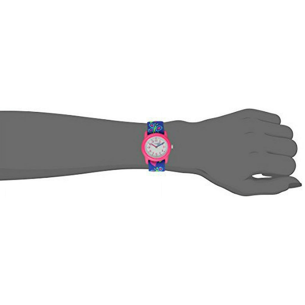 TIMEX TIME MACHINES? 29mm Butterflies and Hearts Elastic Fabric Kids Watch EasyOptionXY LLC