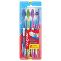 Colgate Extra Clean Flexible Grip Toothbrush; Medium; 4 Count