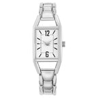 Time and Tru Women's Oblong Silver Tone Bracelet Watch EasyOptionXY LLC