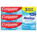 Colgate Max Clean Smart Foam with Whitening Toothpaste; 6.0 oz; 3 Pack