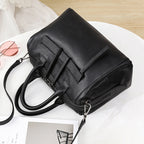 Genuine Leather big tote purse Boston shoulder bag 7533 - SJB-DIAMOND ELITES