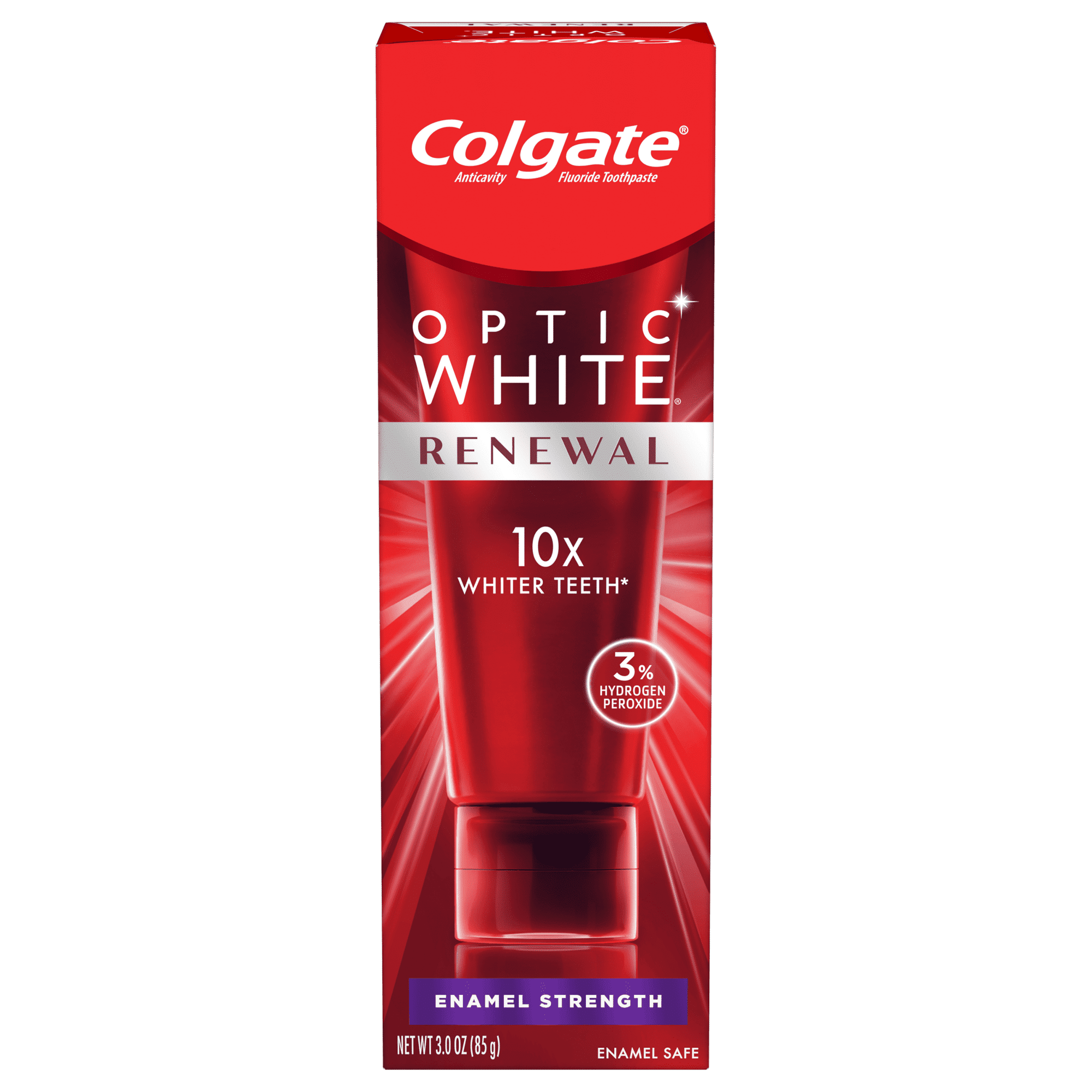 Colgate Optic White Renewal Toothpaste Whitening Toothpaste; Enamel Strength; 3 oz Tube