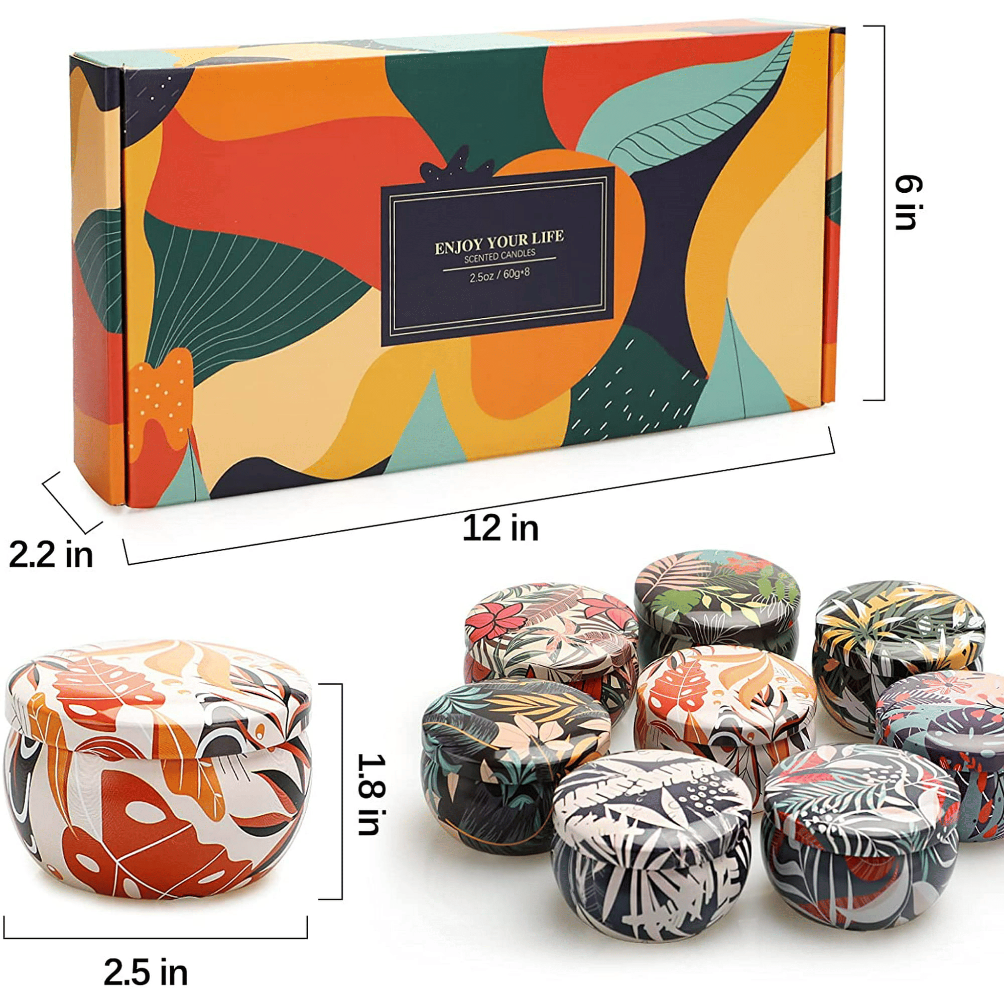 Scented Candle Sets 8 Pack Aromatherapy Candle Soy Candle Gifts for Women, Birthday, Mothers Day, Anniversary, 19.75oz/set EasyOptionXY LLC