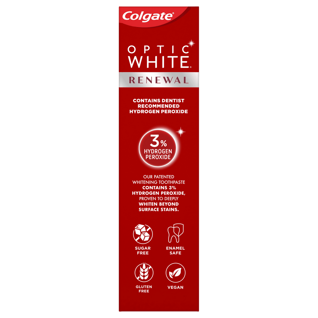 Colgate Optic White Renewal Toothpaste Whitening Toothpaste; Enamel Strength; 3 oz Tube