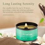 Claricomb Pure Beeswax Candle Tin ¨C 30+ Hours Long Burning Classically Designed N on-T oxic Scented Candles for Home Decor and Aromatherapy to Stress & Anxiety Relief with Natural Fragrance 5 oz EasyOptionXY LLC