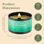 Claricomb Pure Beeswax Candle Tin ¨C 30+ Hours Long Burning Classically Designed N on-T oxic Scented Candles for Home Decor and Aromatherapy to Stress & Anxiety Relief with Natural Fragrance 5 oz EasyOptionXY LLC