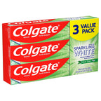 Colgate Sparkling White Natural Whitening Toothpaste; Mint Zing; 3 Pack