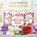 Magnificent 101 Long Lasting Set of 3 Pure Love Smudge Candles | 3.5 Oz Each - 42 Hour Burn | A ll N atural Soy Wax Candle with Florals & Essential Oils for True Love Attraction & Manifestation EasyOptionXY LLC