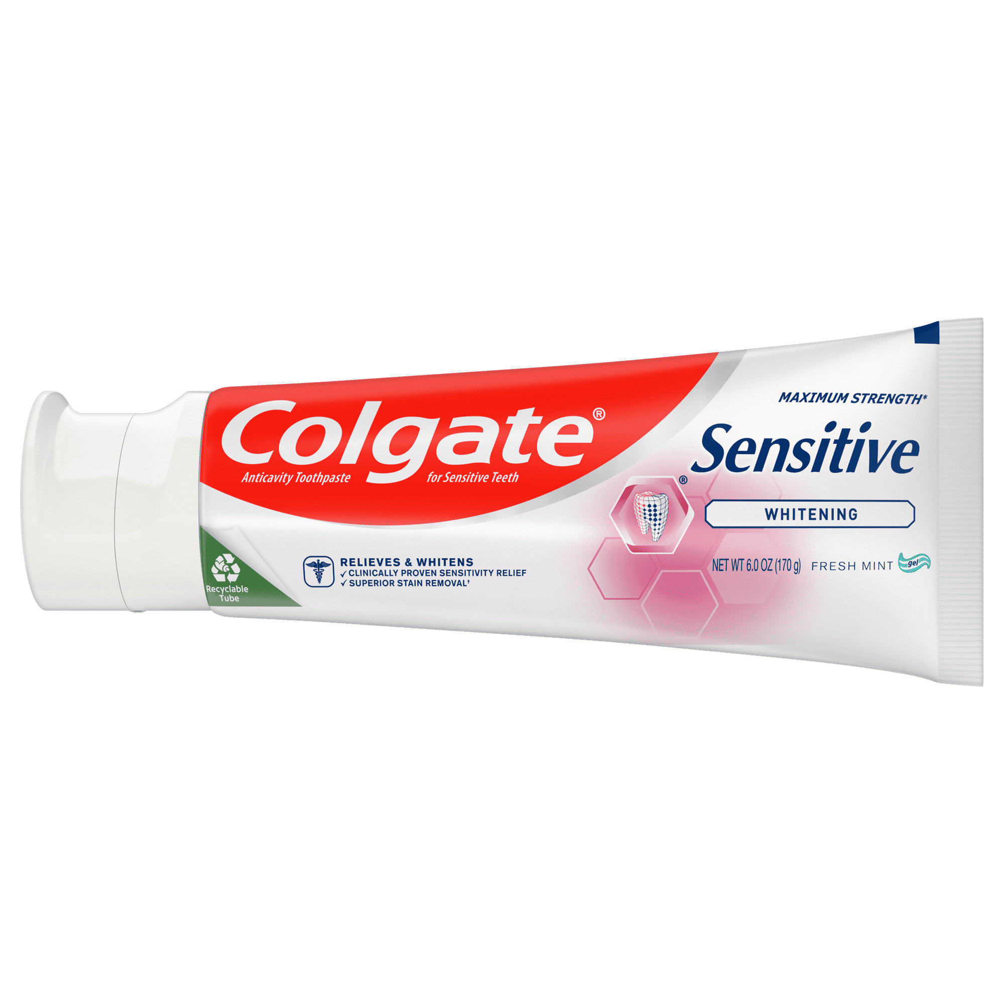 Colgate Sensitive Whitening Toothpaste; Sensitive Teeth Toothpaste; Mint; 6 oz