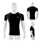 MRX Men's Compression Shirts Athletic Gym Workout Rash Guard Base Layer Short & Long Sleeve Top - SJB-DIAMOND ELITES