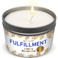 Magnificent 101 Long Lasting Fulfillment Smudge Candle for Lasting Abundance | 6 Oz - 35 Hour Burn | Soy Wax Candle with Sage Leaves, Lemon, Rosemary & Sandalwood EasyOptionXY LLC