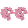 Mini Candle 18Pcs Heart Shaped Candle Mini Romantic Dinner Candlelight Decorations OrnamentsPink EasyOptionXY LLC