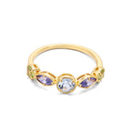 Sky Blue Topa Geometric Ring