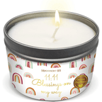 Magnificent 101 Long Lasting Affirmation Candle | 6 Oz - 35 Hour Burn | Soy Wax Smudge Candle For House Energy Cleansing, Purification & Manifestation | 11:11 Blessings on My Way EasyOptionXY LLC