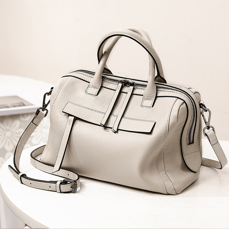Genuine Leather big tote purse Boston shoulder bag 7533 - SJB-DIAMOND ELITES