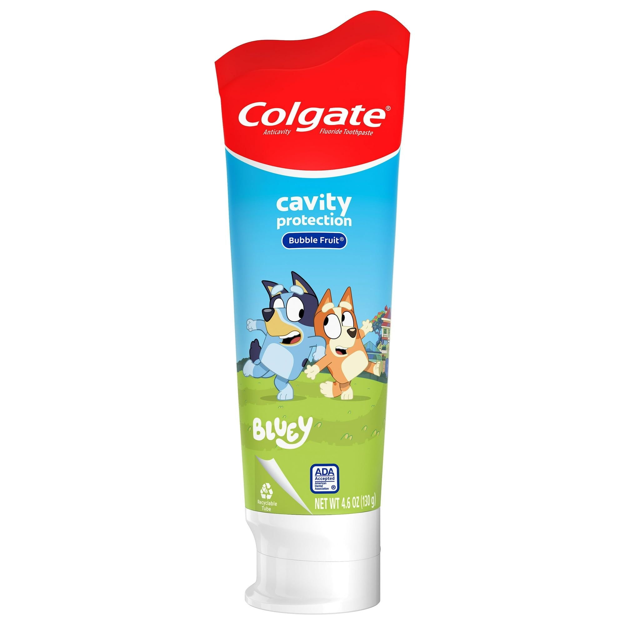 Colgate Bluey Kids Toothpaste with Fluoride; Mild Bubble Fruit Flavor; 4.6 oz