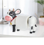 Tissue box animal face towel rack