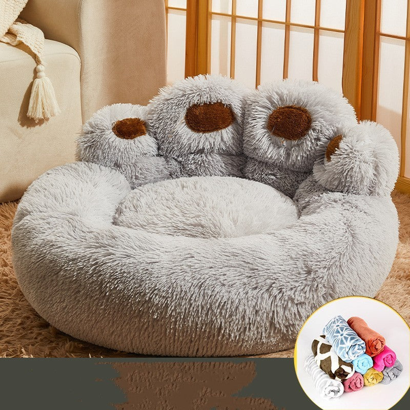 Kennel Warm Medium Large Dog Corgi Golden Retriever Bed Fleece-lined Sofa Mattress Pi-Mart